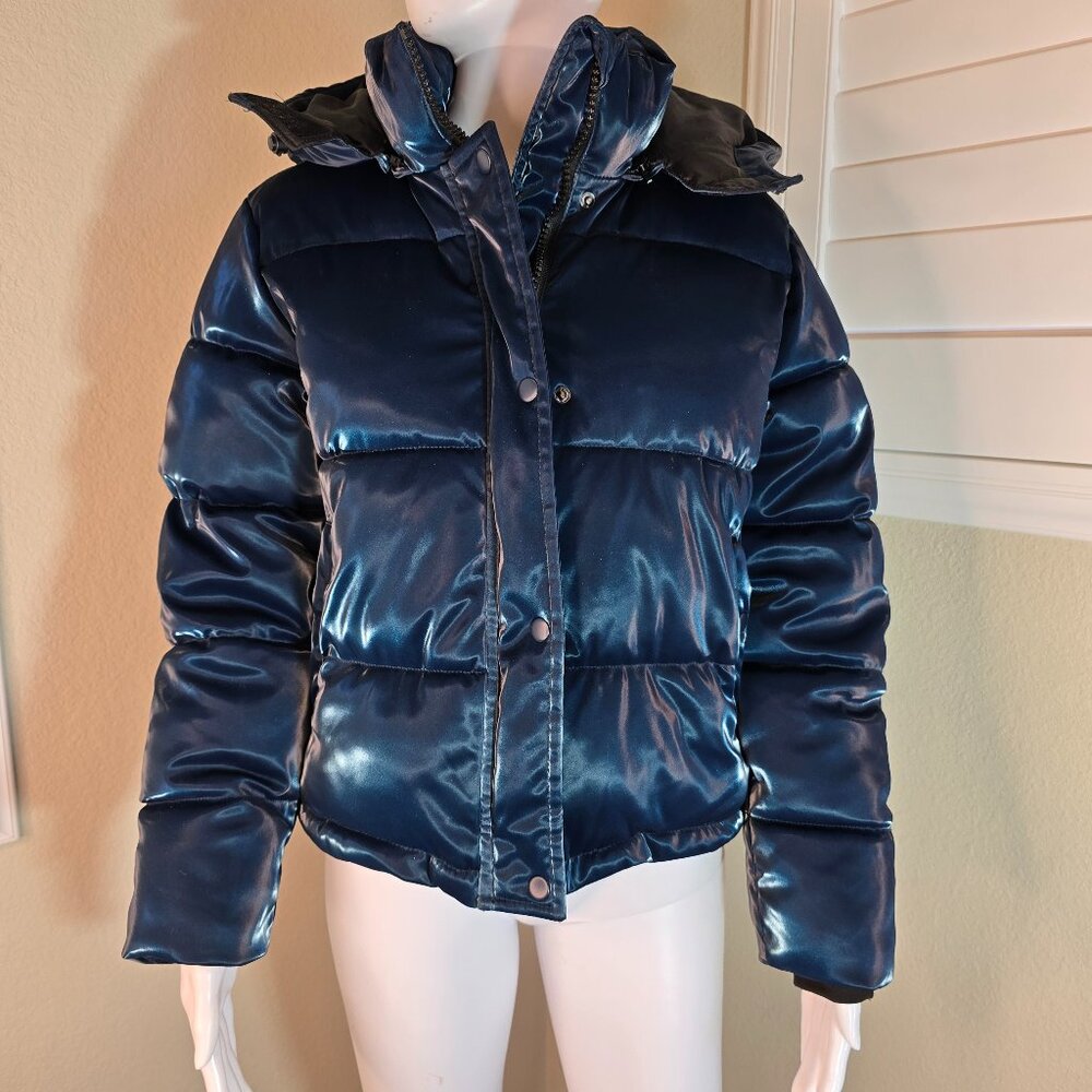 Forever 21 Reflective Puffer Jacket